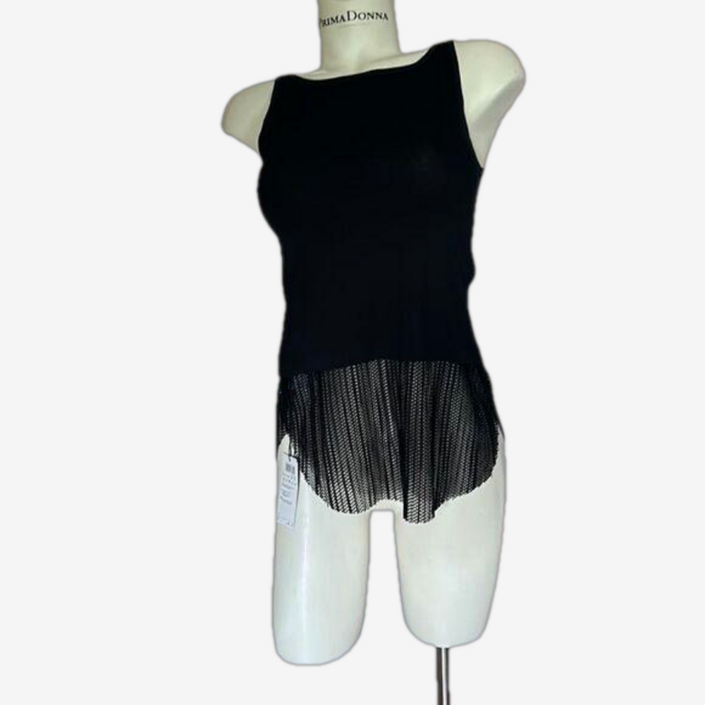 🎀 NWT MARC CAIN sport pull over black tank 3 medium